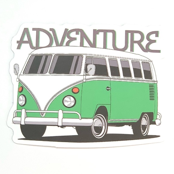 Accessories - Green Volkswagen Vinyl Sticker